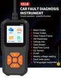 1 PC V318 Automobile Fault Diagnosis Instrument Engine Tester Scanner Reading Card Battery Detection Obd2