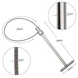 1 Pcs Stainless Steel Wire Catching Pig Lasso Baoding Pig Head Grab Pig Device Pig Equipment Convenient Safety Copper Handle
