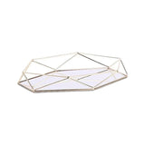 1 Piece, Metal Mirror Entrance Key Storage Furniture Living Room Home Decoration Tray