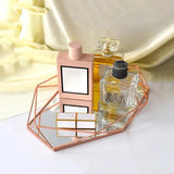 1 Piece, Metal Mirror Entrance Key Storage Furniture Living Room Home Decoration Tray