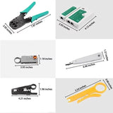 1 Set Five Types of Network Tool Kit Wire Clamp Combination Network Toolkit Household Manual Tool Set Hardware Tools