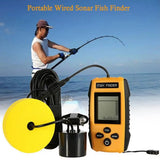 1 Set Shoal Detector Eco-friendly Plastic Professional Digital Display Fishing Tool   Fish Finder  for Household