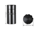 1 Set of One-Piece Design, 50MM-5-Ply Flat Plate Manual Spice Grinder With Storage Gar, Chamfered Aluminum Alloy Grinder