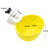 10/20/30Pcs Chicken Water Bowl Automatic Drinker Chicken Feeder Plastic Poultry Water Drinking Cups Poultry Farm Animal Supplies