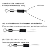 10/20/50pcs Carp Fishing Quick Change Feeder Swivels Method Feeder Swivel Snaps Fishing Accessories Tool Jig Hooks Tackle