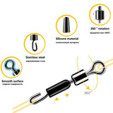 10/20/50pcs Carp Fishing Quick Change Feeder Swivels Method Feeder Swivel Snaps Fishing Accessories Tool Jig Hooks Tackle