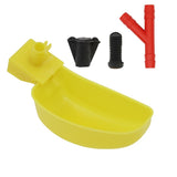 10/20 Pcs Automatic Birds Quail Water Bowl Pigeon Drinking Feeding Bowl Cage Accessory Yellow Drinking Automatic Drink Bowls