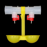 10 Pcs Chicken Drinking Fountain Double Hanging Cup Ball Nipple Drinkers 25cm Chicken Equipment Wholesale Quail Feeders