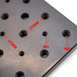 100X100X9Mm Magnetic Adapter Double Density Optical Plate Breadboard M4/M6 Screw Holes Alloy Steel Material