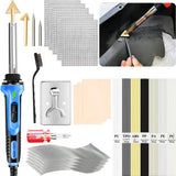 100W Leather Ironing Tools Cracks Repair Smoothing Plastic Welding Soldering Iron Car Bumper Welding Parts Kit Soldering Torch