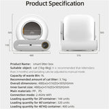 65L Automatic Smart Cat Litter Box - Self-Cleaning, APP Control, Fully Enclosed