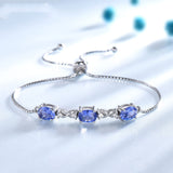Ladies Adjustable 925 Sterling Silver Bangle Bracelet