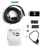 F99 HD 720P 8mm Wifi Borescope Pipe Inspection Camera Waterproof Soft Hard Cable Wireless Smartphone Endoscope