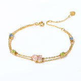 Crystal colorful treasure bracelet