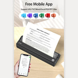 PeriPage A4 Paper Direct Thermal Transfer 304dpi Wireless 210mm Mini Mobile Photo Printer USB BT Connect
