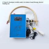 Hair salon shampoo and flushing bed, mobile water circulating head therapy device