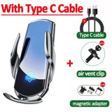 30W Wireless Charger Automatic Magnetic Air Vent Phone Holder Stand for iPhone 15 14 13 Xiaomi Samsung Fast Car Charging