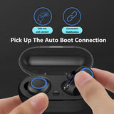 Y50 TWS Bluetooth Earphone Outdoor Sports Wireless Headset 5.0 With Charging Case Power Display Touch Control Headphone