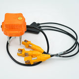 DTCC Triaxial Geophone,3c High sensitivity 5 Hz C Geophone 5hz With 3 Pcs Kck Screw Fit Male Connector