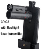 HD 30X25 with Flashlight Laser Monocular Pocket Scope Night Vision Outdoor Telescope Kit for Camping Hiking Hunting Sightseeing