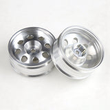 6Pcs Metal Front And Rear Hub Wheel Rim For 1/14 Tamiya RC Trailer Tractor Truck Car Upgrade Parts