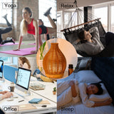 1pc aroma diffuser, Rattan Look Essential Oil Diffuser with Waterless Auto Shut-off Protection for Aromatherapy and Humidification
