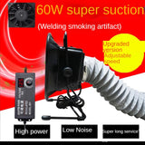 60W Adjustable Speed Solder Absorber ESD Fume Extractor Duct Exhuast with 2M Pipe Tub Ventilation Fan