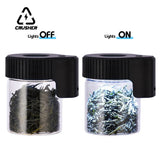 CRUSHER Luminous Dry Herb Grass Jar LED Transparent Magnifier Glass Storage Spices Tobacco Box Smoking Accessories