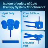 Professional Sports Recovery Ice Pressure Therapy System Cryotherapy Physiotherapy Cold Compression hine For Knee