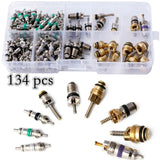HOT SALE 134Pcs A/C Core Vaes R134A Automotive Air Conditioning Assortment&Remover Kit Wholesale Purchasing