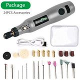 USB Cordless Mini Wireless Engraving Polishing Pen Electric Drill For Jewelry Metal Dremel Tools Dust Drilg Carving