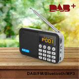 Clock control DAB digital radio, large LED display