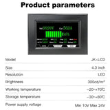 4.3 Inch LCD Display Suitable for All JK BMS Models Cable120cm with 4 Fixed Screws Smart JKBMS Accessory