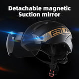 ESLNF Magnetic Windshield Detachable Cycg Breathable Heat-Dissipating Impact-Resistant Safety MTB Bike Helmet