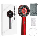 Electric Regrowth Brush with Infrared Light hine Acupoint Scalp Massage Anti-Hair Loss Exercise Hair Scrubber Combs