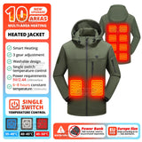 10Areas Heating Jackets USB Heating Jacket men's Women's Snowboard jackets Warm Ski Heating Jackets Camping Fishing Outdoor New