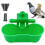 10Pcs Automatic Chicken Bird Dringking Bowls Water Drinker for Pigeon Quail Drinking double Cups with Screws Bird Feeder Tools