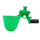 10Pcs Automatic Chicken Bird Dringking Bowls Water Drinker for Pigeon Quail Drinking double Cups with Screws Bird Feeder Tools