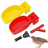 10Pcs Bird Quail Hanging Water Bowl Automatic Drinking Pigeon Duck Water Bowl Small Pet Bee Parrot Bird Small Animal