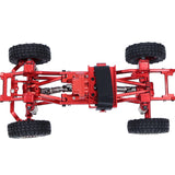 Metal Assembled Frame Chassis Kit For TRX4M TRX4-M Bronco 1/18 RC Crawler Car Upgrade Accessories Component ,Red