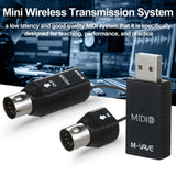 M-VAVE MS1 Mini Transmission System Wireless Adapter Plug and Play Support for Devices with MIDI