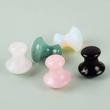 Rose Quartz Jade Stone Massager Paddestoel Vorm Facial Eye Care Afslanken Tool Acupunctuur Massage Schraper Gua Sha Spa Therapie