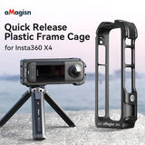 For Insta360 Expansion Bracket Magnetic Quick Release Frame Cage for Insta 360 X4 Action Camera Accessories