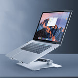 Mobile Phone Holder Data Transmission Hub USB3.0 Ergonomic Laptop Riser Aluminum Vertical Notebook Stand Universal Bracke
