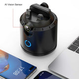 Intelligent Auto Face Tracking Camera Smart Shooting Holder Faces Recognition Gesture Phone Tripod Accessories Black