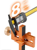 Cabinet Door Mounting Jig, Support Arm&Clamp, Aluminum Alloy Body Tool for Instalg Cabinets with Face Frame or Frameless