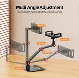 Portable Monitor Holder for 12-17.3 Inch Screen No Drilg Phone Adjustable Laptop Gaming Expandable Desktop Clamp Stand