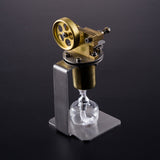 Mini Stirling Model, Full Copper Boiler Vertical Small Steam Engine Model Physical Experiment Toy Gift