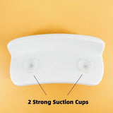 Bathtub With Suction Cups Comfortable SPA Non-Slip Bath Pillow Neck Back Headrest Pillows Soft Thickened Waterproof PU