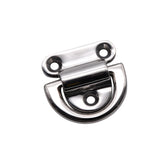 1PCS 316 Stainless Steel Dring Deck 6mm/8mm10mm Mirror Polish Marine Grade Folding Pad Eye Lashing Tie Down Cleat for Yacht Boat